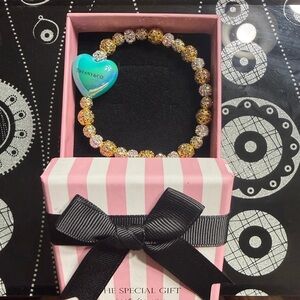 Tiffany & Co. Gold and Pink Crystal Bracelet